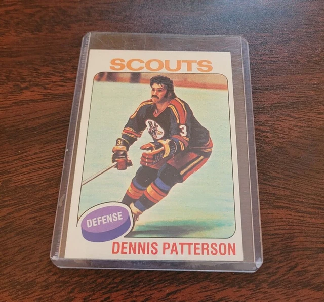 1975-76 Topps Dennis Patterson Rookie Hockey Card #51 Kansas City Scouts MT