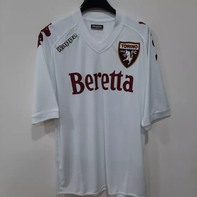 Maglia Calcio Vintage Torino Kappa Anni 2000 Beretta Bianca