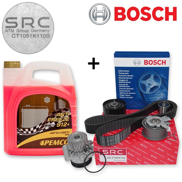 BOSCH Zahnriemensatz 2x BOSCH Zahnriemen-Satz Für VW LT & T4 2.5 TDI – Inkl. Wasserpumpe, Spann- & Umlenkrolle Zahn Riemen
