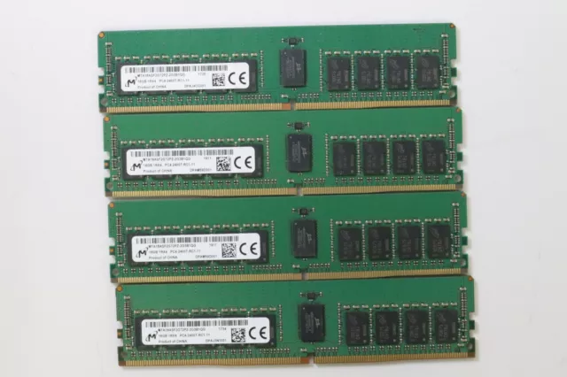 Samsung (4 X 16GB) 64GB 1Rx4 PC4-2400T-RC1-11-DC0 Registered ECC Memory (3142)