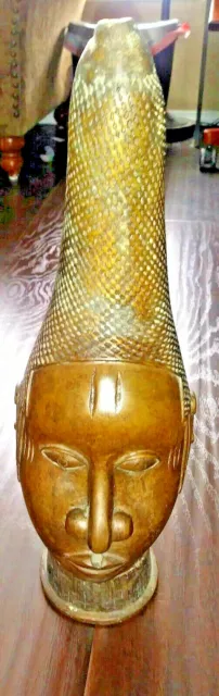 old african bronze head african art arto africana afrikanische kunst tribal art
