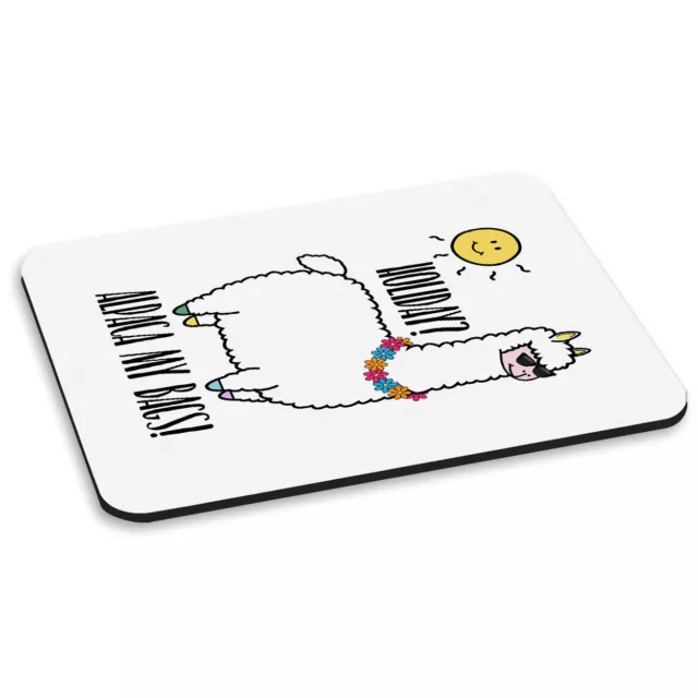 Vacanza? Alpaca My Borse! PC Computer Mouse Pad - Lama Scherzo Animali