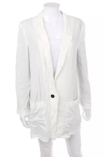 Blazer soffitta e fienile con collare rovescio I 42 = D 36 bianco sporco NUOVO