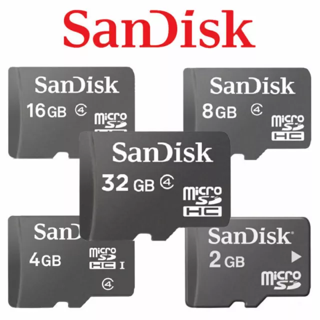 2GB 4GB 8GB 16/32GB SanDisk TF Speicher karte Micro SD SDHC Standard Class 4