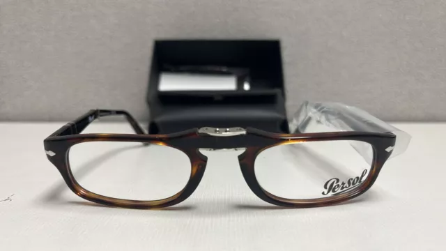 Persol PO2886V Women's Havana Frame Demo Lens Rectangular Eyeglasses 51MM