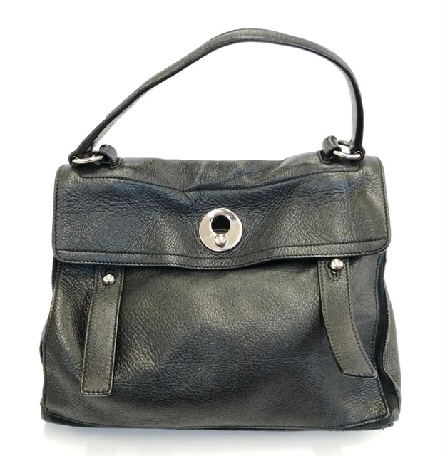 YVES SAINT LAURENT 229680 Muse Two 2Way Hand Bag Black YVES SAINT LAURENT 229680 Muse Two 2Way Hand Bag Black