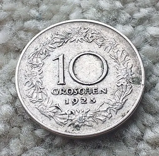 10 Groschen 1925 Austria Coin   #3