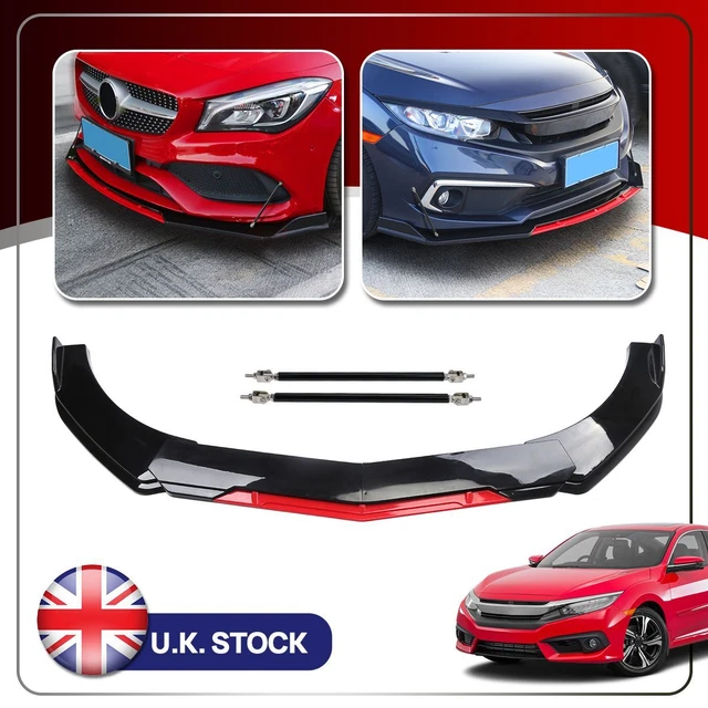 For Ford Focus MK3 MK3.5 ST RS 08-22 Front Bumper Lip Splitter Spoiler Strut Rod