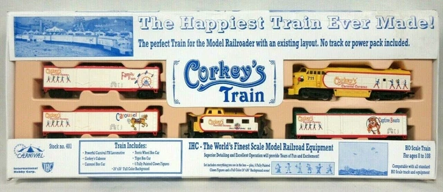 IHC CORKEY'S CARNIVAL Train Set with Locomotive Caboose & More (#401 ...