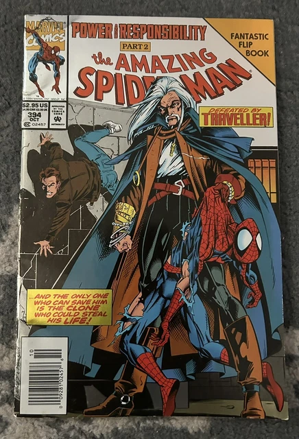 Amazing Spider-Man # 394 High Grade Nm Scarce Newsstand Foil Flip Book