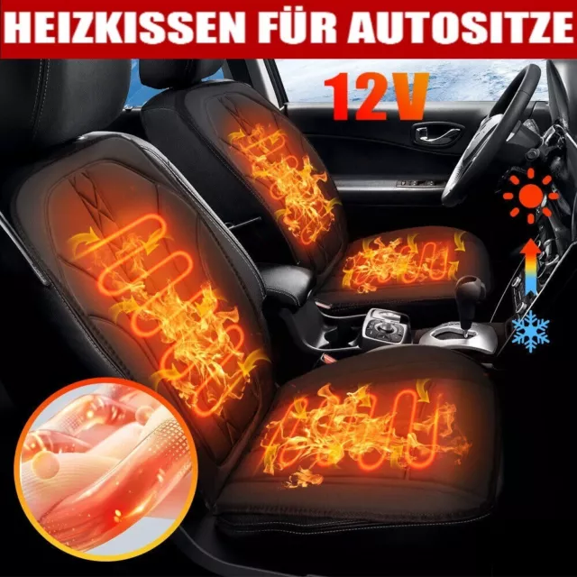 2X Auto Sitzheizung Beheizbare Sitzauflage Heizkissen Heizmatten