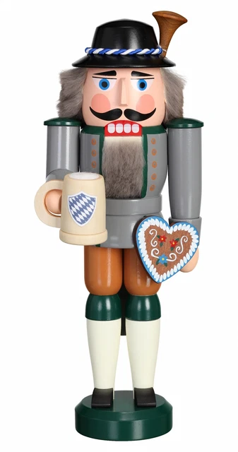 Schiaccianoci Bavarese al Oktoberfest, 27 cm di altezza,  origi.. SV 11332 nuovo