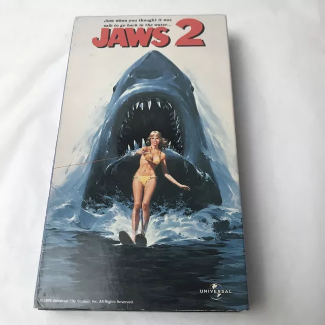 Jaws 2 VHS TapeRoy Schneider Jeannot Szwarc Creature Feature Horror