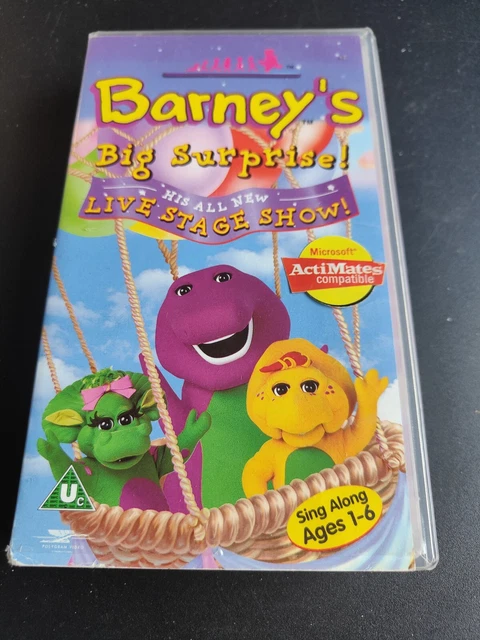 Barney The Dinosaur Barney S Big Surprise Rarer Purple Tape Pal Vhs Barney The Dinosaur Barney S Big Surprise Rarer Purple Tape Pal Vhs