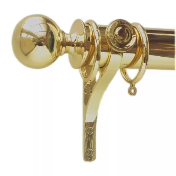 Solid Brass Brackets for Curtain Poles  19mm 25mm 32mm 38mm 50mm