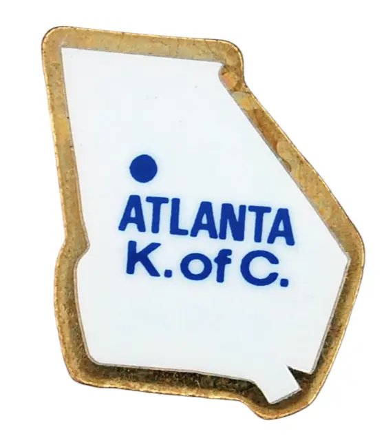ATLANTA GEORGIA Knights Of Columbus Lapel Hat Jacket Pin K of C