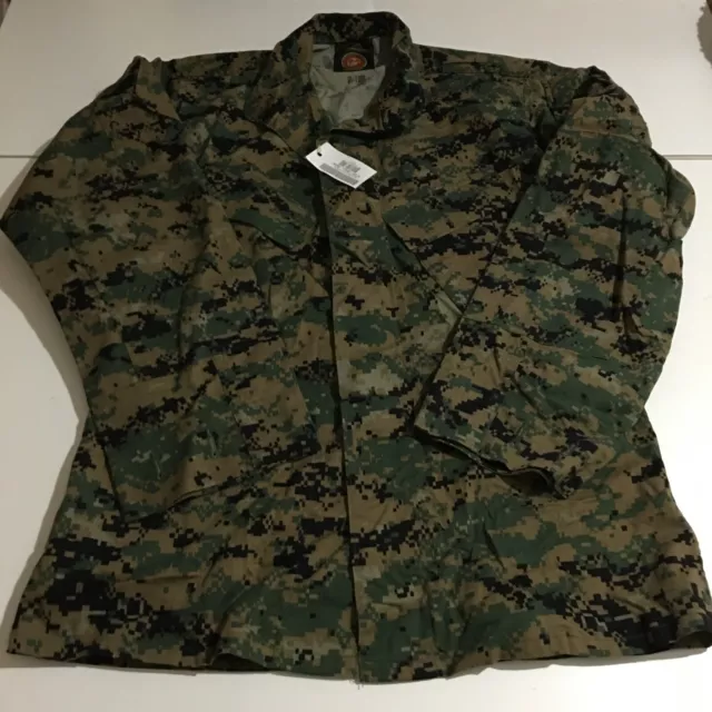 US MARINE WOODLAND Marpat Camo USMC Blouse Coat Shirt MCCUU Small Short ...