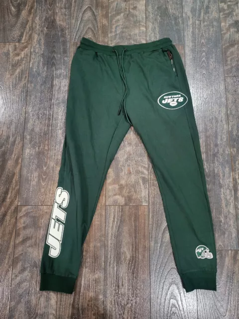 NWT Mens Pro Standard NEW YORK JETS CLASSIC CHENILLE JOGGERS Size Large