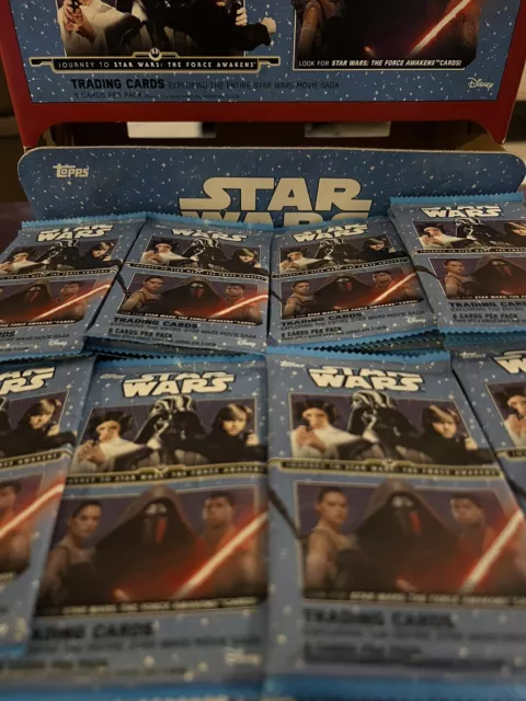 TOPPS JOURNEY TO STAR WARS : THE FORCE AWAKENS FACTORY SEALED HOBBY PACK 8 Cards