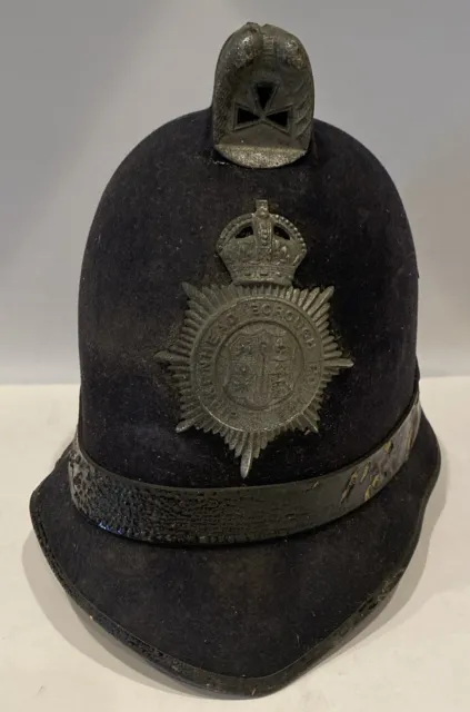 Birkenhead Borough Police Bobby Helmet Police Hat 1950’s England UK Vintage
