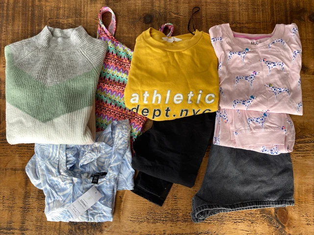 Pacchetto vestiti per bambina età 11-12 nuovo look, Primark, H&M, M&S 8 pezzi