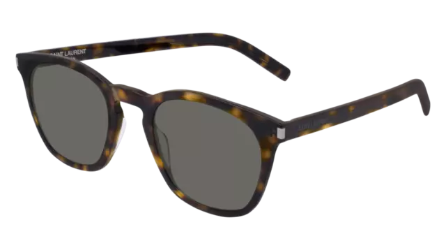 SAINT LAURENT Sonnenbrille SL 28 SLIM  003 Havana Grau Mann Frau