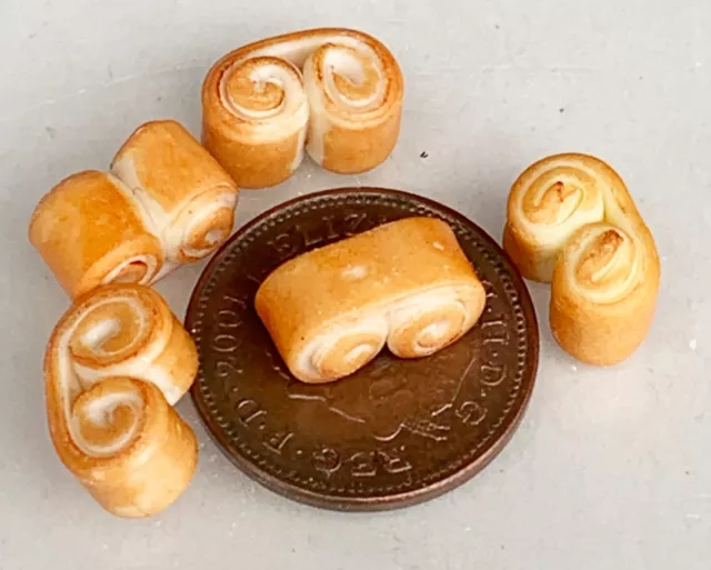 5 Desseré Français Pâtisseries Tumdee 1:12 Échelle Miniatures Maison de Poupées