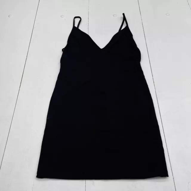 American Apparel Black Ponte Bixel Cutout Back Dress Women’s Size Large