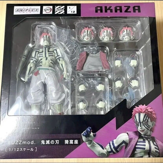 RARE DEMON SLAYER BUZZmod. Figurine Akaza 1/12 EX EUR 196,73 - FR
