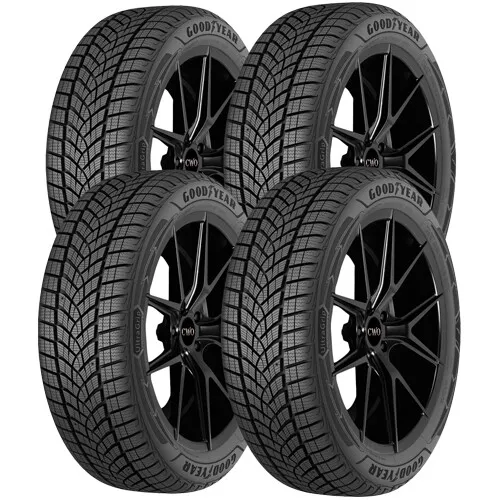 (QTY 4) 265/60R18 Goodyear UltraGrip Performance+ SUV 114H XL Black Wall Tires