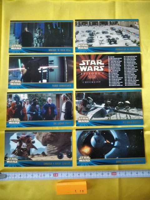 Star Wars Épisode 1 Série 2 Carte à collectionner Widevision Topps 8 Carte...