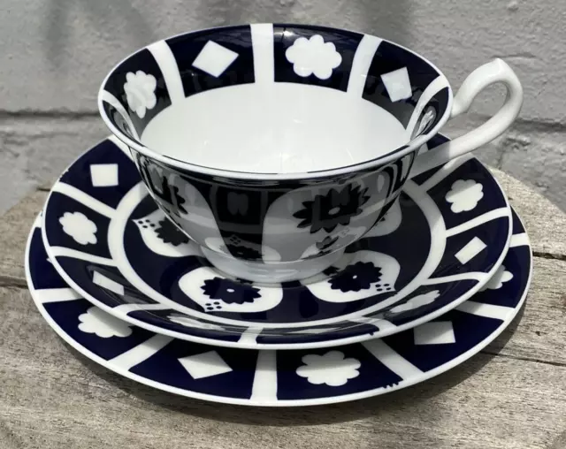 Royal Crown Derby Unfinished Imari Bone China Tea Trio (Cup, Saucer, Side Plate)