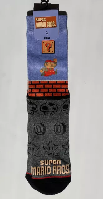 Nintendo Super Mario - NoShow Men's Socks - Size 6 1/2-12 - 3