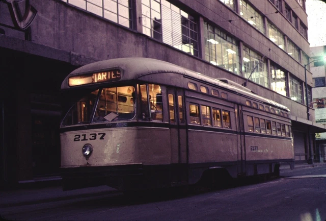 STE PCC Streetcar Trolley Original Ektachrome Kodak slide