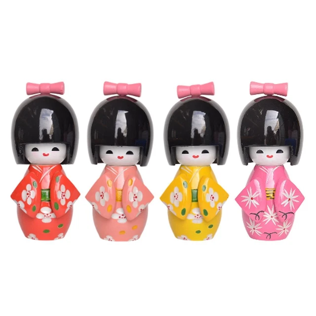 Poupée japonaise traditionnelle en bois, Kokeshi Ojizosan – Bento&co FR
