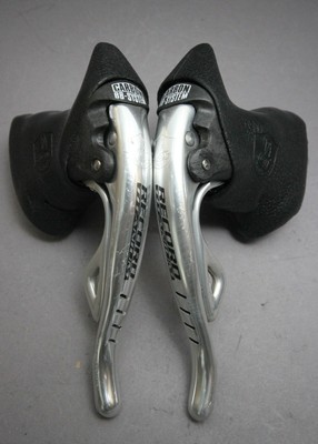 Campagnolo Record Titane titanium crankset Pédalier ergoshifters  3X8 vintage 