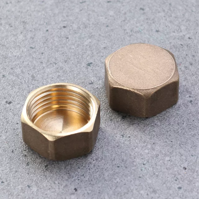 2 Pcs Compression Fitting Machuelos Para Metal Nut Cap