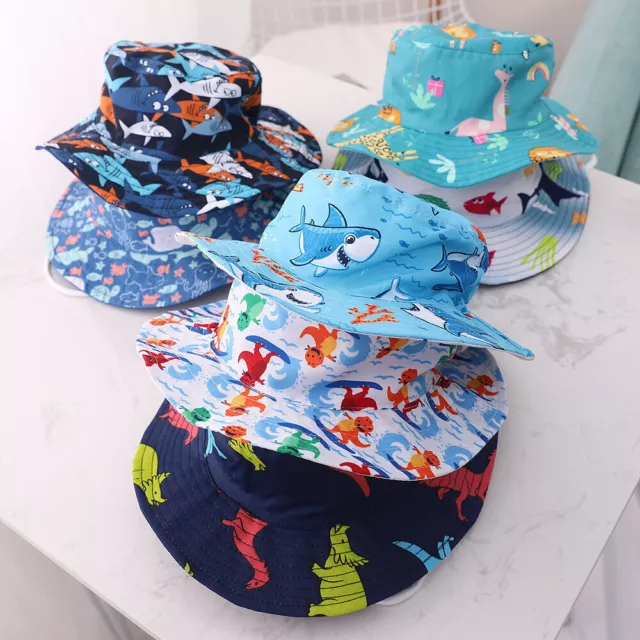 Baby Sun Hat Summer Beach Hat Bucket Cap Boy Girl Toddler Kids Newborn 0-6 Years