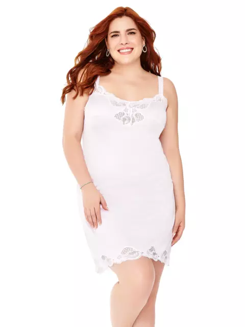 Ilusion 1017 - Women's Classic Lace Hem Skirt Slip (White, Medium 24 Inch  Length) at  Women's Clothing store: Apparel Half Slips