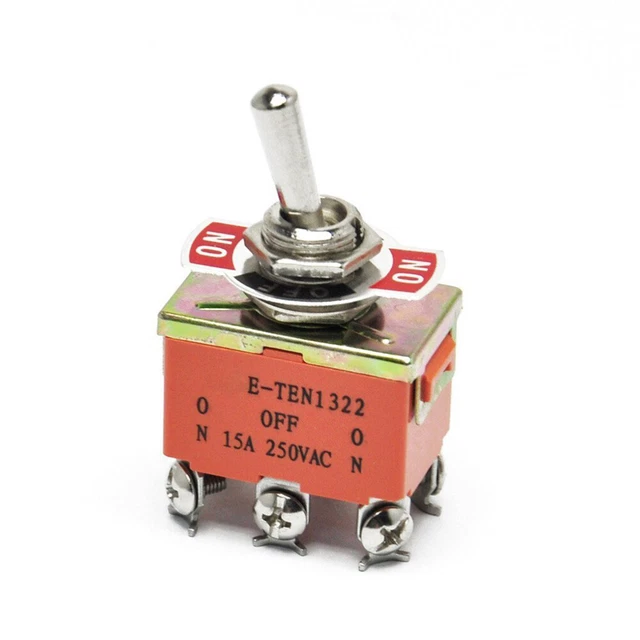 Interruttore ribaltabile E-ten1322 Corrente CA 250V 15A Auto Accessori