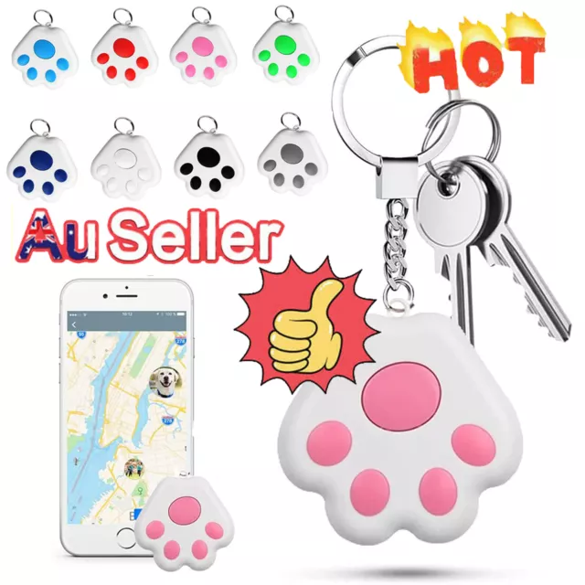 GPS Pet Cat Dog Mini Tracker Anti-Lost Waterproof Bluetooth Locator Tool h