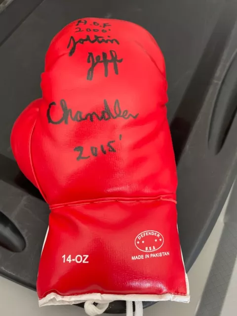 Joltin Jeff Chandler Autographed Boxing Glove with COA
