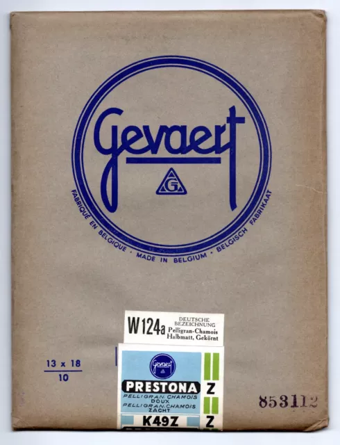 Historical photo paper: AGFA, ADOX, GEVAERT, LEONAR, ZEISS ICON