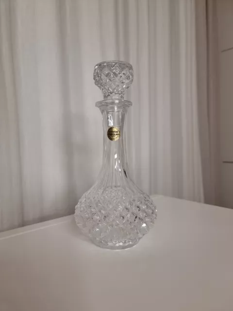 Karaffe Cristal d’Arques - ca. 24 cm - Kristallglas - Dekanter - Vintage