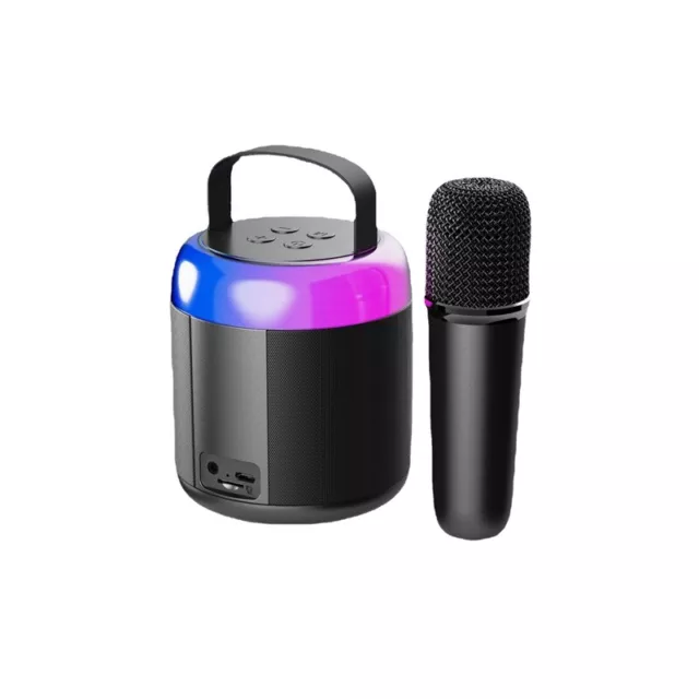 1X(Microphone Haut-Parleur Bluetooth National Singing Home KTV Portable Out6226