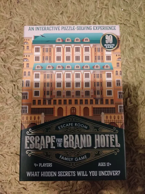 Escape From The Grand Hotel Escape Room Game