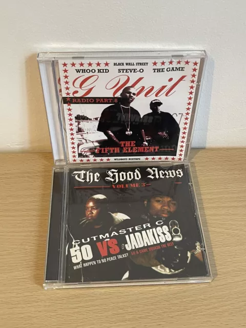 2 Rap CD Mixtapes - G Unit The Fifth Element - Cutmaster C 50 Cent Jadakiss Rare