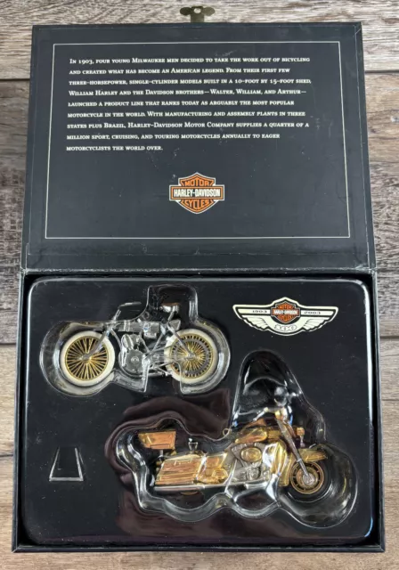 Harley Davidson Hallmark Keepsake 100th Anniversary Edition Set of 2 Ornaments