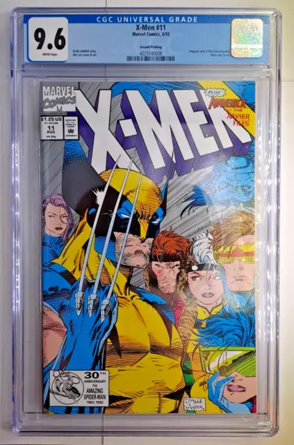 X-MEN Vol 1991 #11 CGC 9.6 - WP - NM+Pressman Second Printing Super Rare