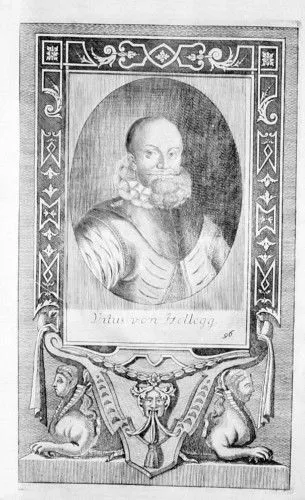 1720 Veit v. Heilegg General Österreich Kupfer Portrait Kupferstich engraving